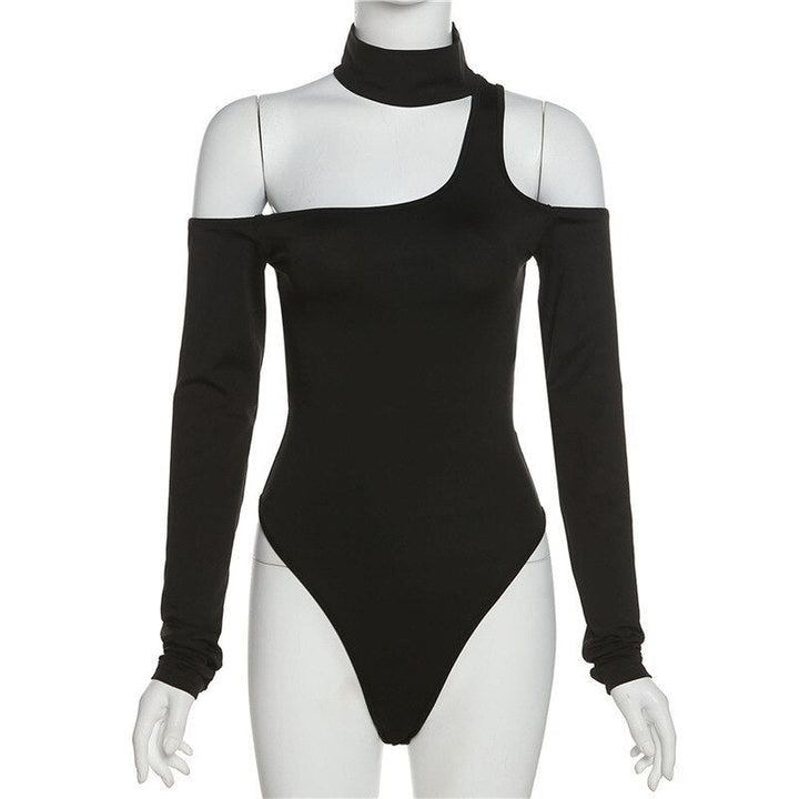 Hollow Out Bodysuit Sexy Long Sleeve Body Tops