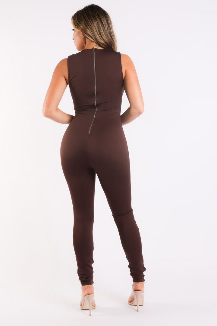 Glam Up Your Wardrobe with this Sexy Embellished Bodycon Jumpsuit